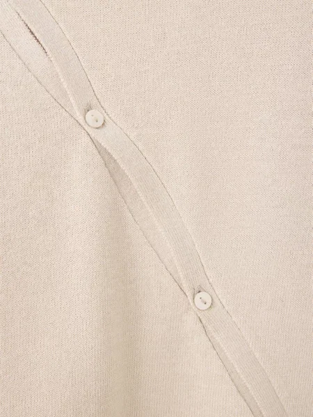 Sweter z dzianiny z ozdobnym zapięciem piaskowy Teen XXS MANGO TEEN