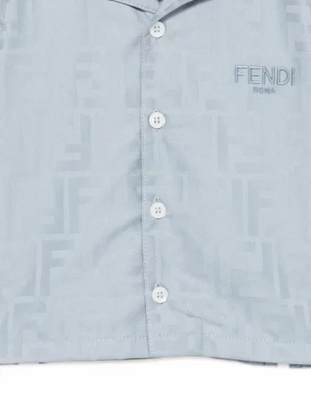 Koszula dziecięca Fendi niebieska