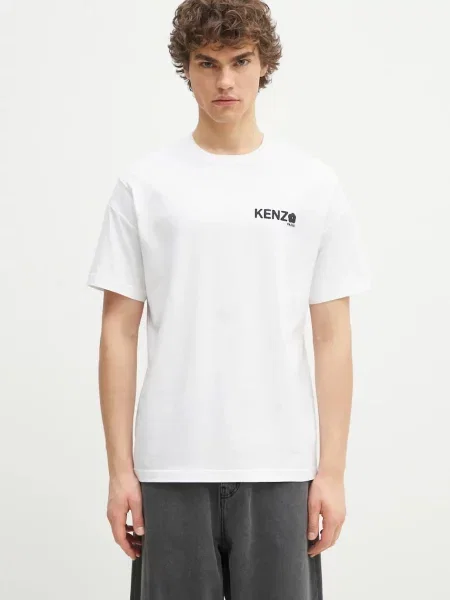 Kenzo Koszulki Mężczyzna L T-shirt z okrągłym dekoltem biały