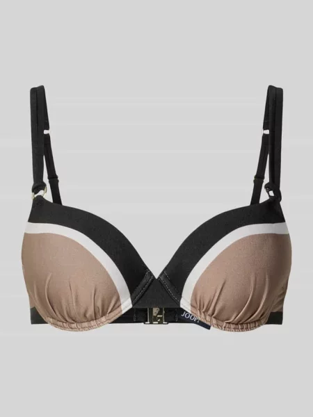 Góra bikini w stylu color blocking Joop! Collection czarne