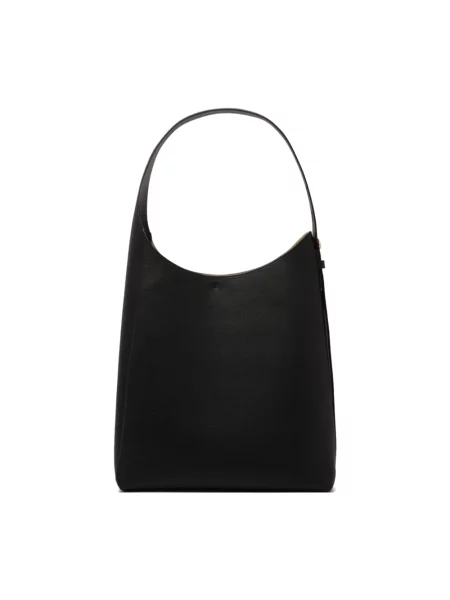 Tory Burch torebka skórzana Romy Hobo czarny