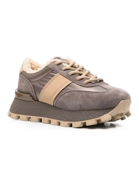 Sneakersy Sergio Moretti brązowe
