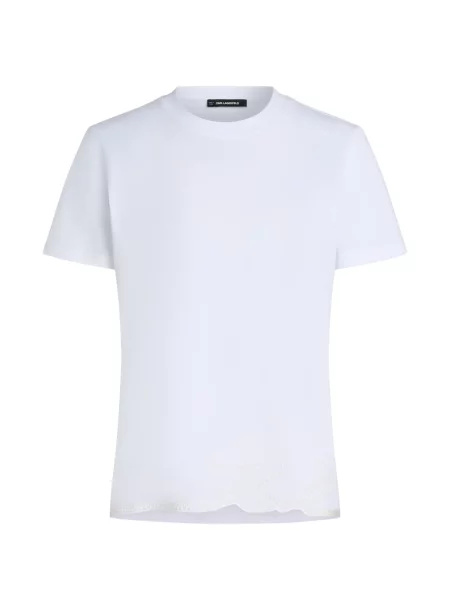Tricou Karl Lagerfeld cu imagine alb