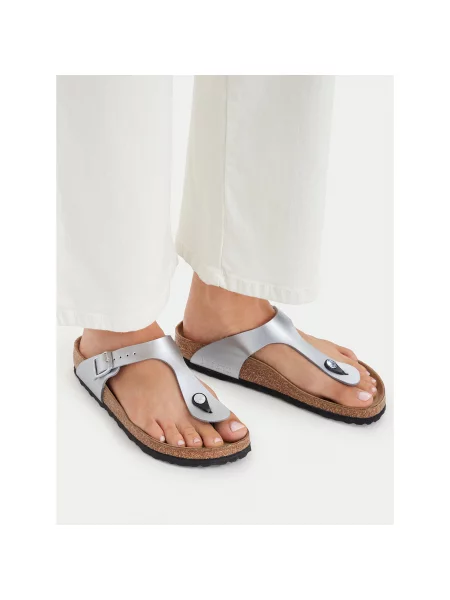 Žabky Birkenstock Gizeh Bs Strieborná