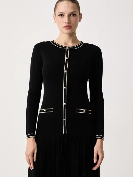 Morgan rochie tricotată negru