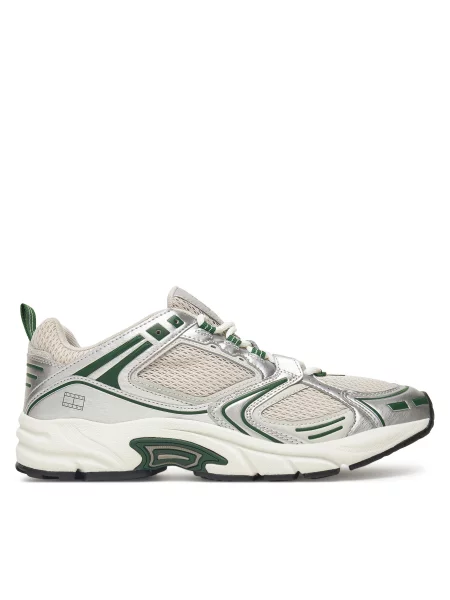 Αθλητικά Tommy Jeans Metallic λευκό