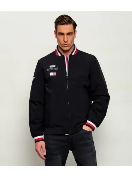 Tommy Hilfiger Geacă bomber REPLICA VARSITY | Tommy Hilfiger x Cadillac Formula 1 Team negru