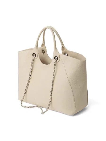 Karl Lagerfeld geantă shopper pentru femei din bej