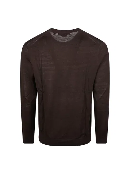Sweter Michael Kors z wełny merino brązowy