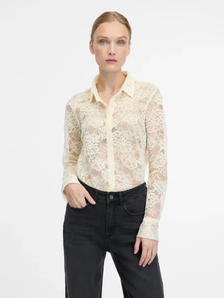 Bluză Orsay din dantelă negru