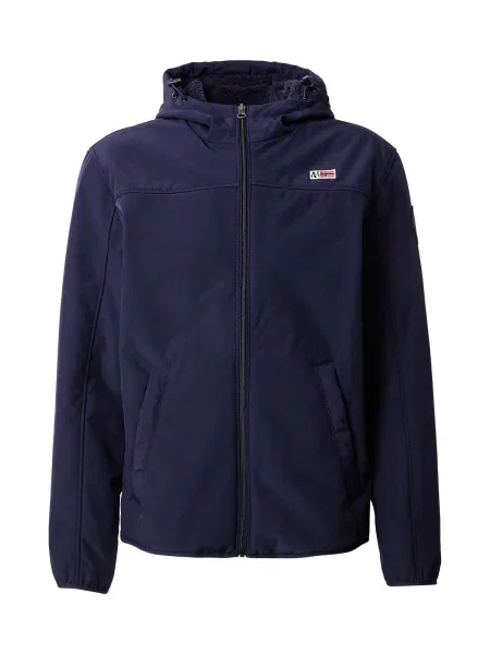 NAPAPIJRI Prehodna jakna ASHERMAN mornarska / rdeča bela