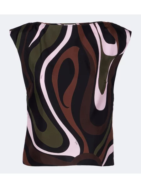 Top Pucci de mătase