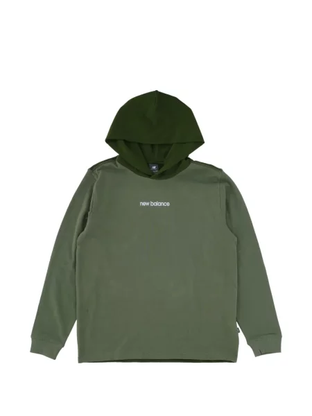 Bluza z kapturem dziecięca New Balance zielona