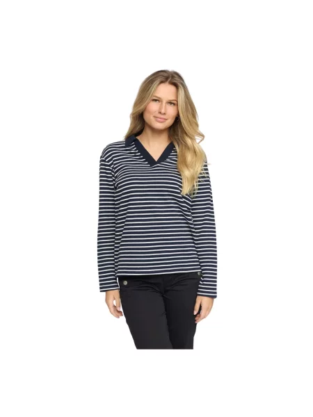 Top 2-biz w paski niebieski