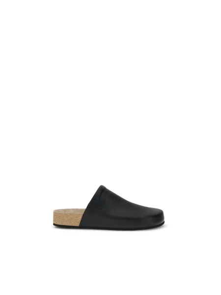 Klapki Balenciaga skórzane czarne