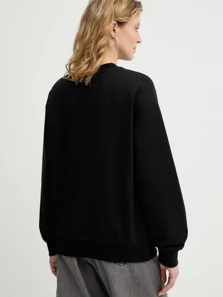 Mikina Calvin Klein Jeans s aplikací černá