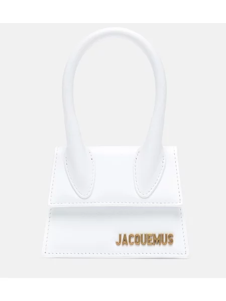 Usnjena torbica Jacquemus bela