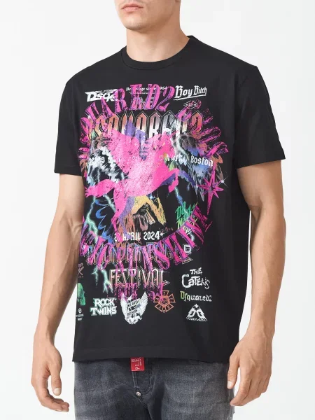 Футболка Dsquared2 чорна