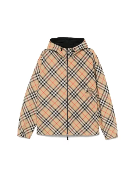 Kurtka Burberry z kapturem beżowa