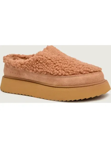 INUIKII Mules încălțăminte CURLY MICRO | shearling | lână bej