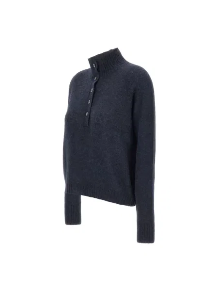 Sweter Gran Sasso z alpaki niebieski