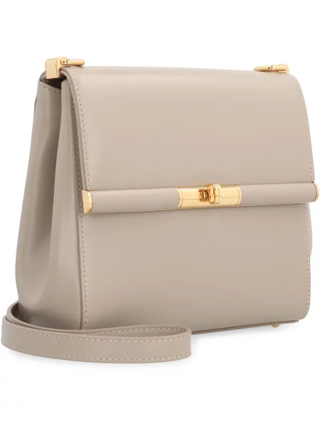 Lniana torebka Dolce And Gabbana szara