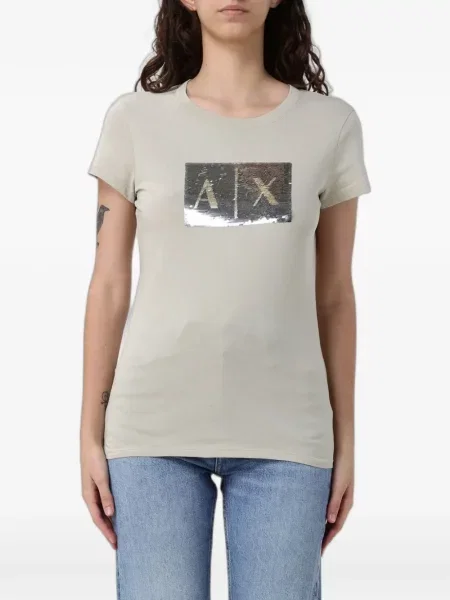 Tricou Armani Exchange cu paiete