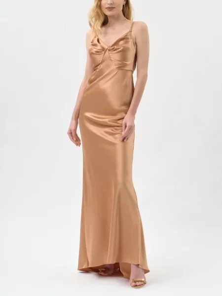 Платье Elisabetta Franchi бежевое