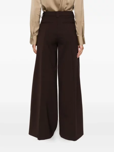 Pantaloni Thelatest plisate maro