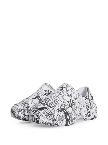 Sneakerși Dolce & Gabbana Daymaster cu imagine alb