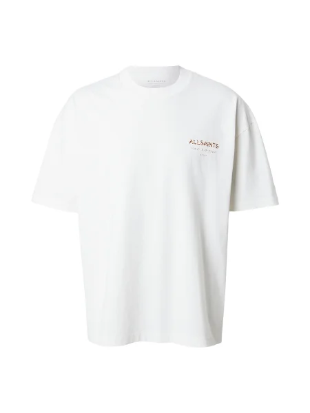 AllSaints Tricou Underground maro / negru alb