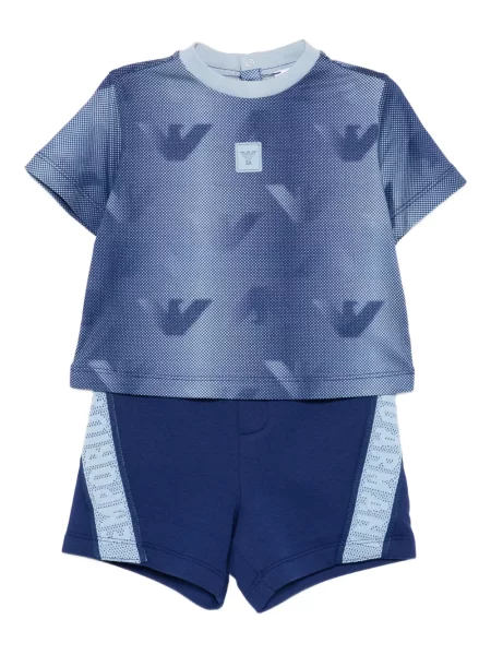 Szorty dziecięce Emporio Armani niebieskie