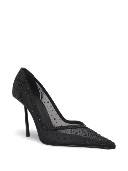 Pantofi cu toc Le Silla plasă negru