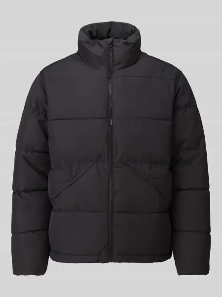 Kurtka pikowana o kroju regular fit ze stójką model ‘PACK’ Only & Sons czarna