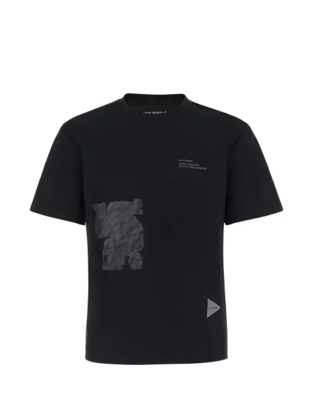 Tricou And Wander cu imagine negru