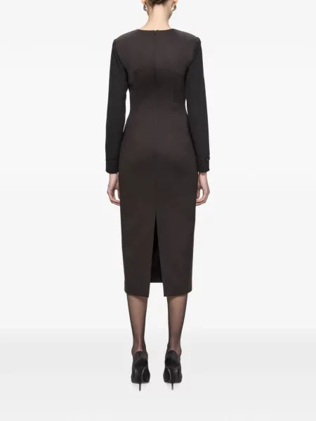 Rochie midi Nissa maro