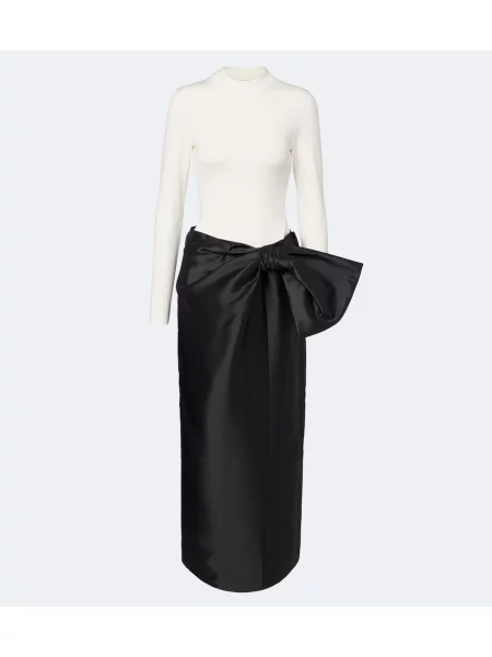 Rochie Simkhai cu funde din satin negru