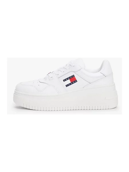 Sneakersy Tommy Hilfiger skórzane retro białe