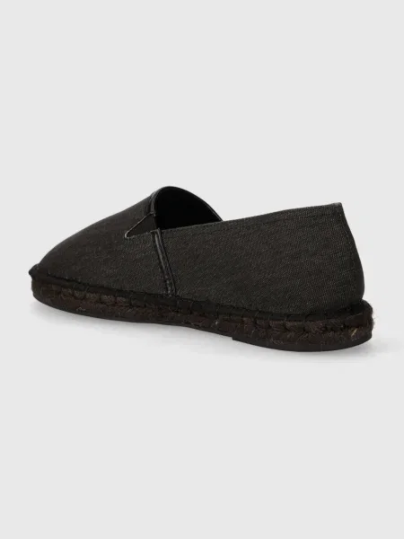 Karl Lagerfeld Espadrile KAMINO cu adaos de piele gri