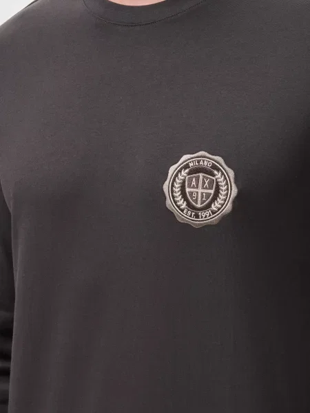Лонгслів Armani Exchange коричневий
