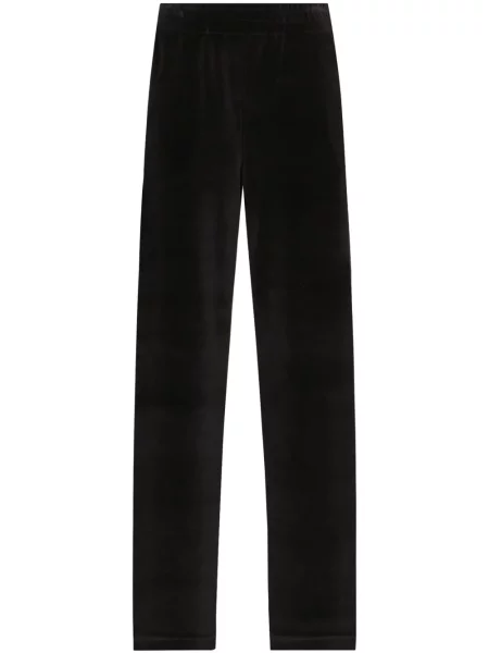 Pantaloni Dolce & Gabbana de catifea negru