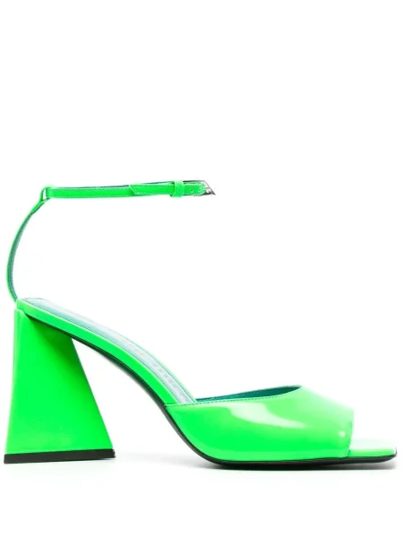 Sandale The Attico din piele verde