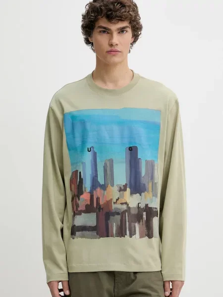 Tricou mânecă lungă Hugo verde