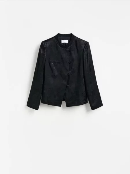 Reserved Blazer cu conținut ridicat de negru