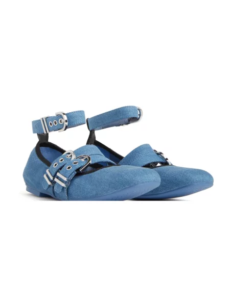 Balerinki Stuart Weitzman niebieskie