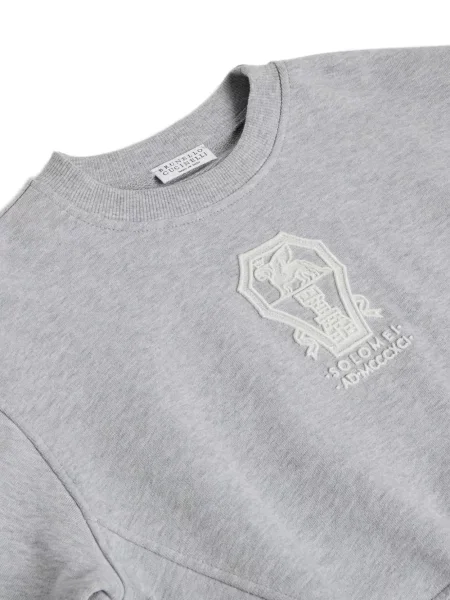 Bluza dziecięca Brunello Cucinelli szara
