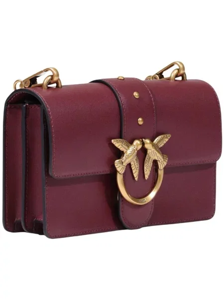 Geanta crossbody Pinko din piele roșu