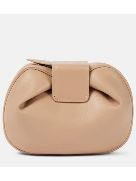Usnjena pisemska torbica Gabriela Hearst bež