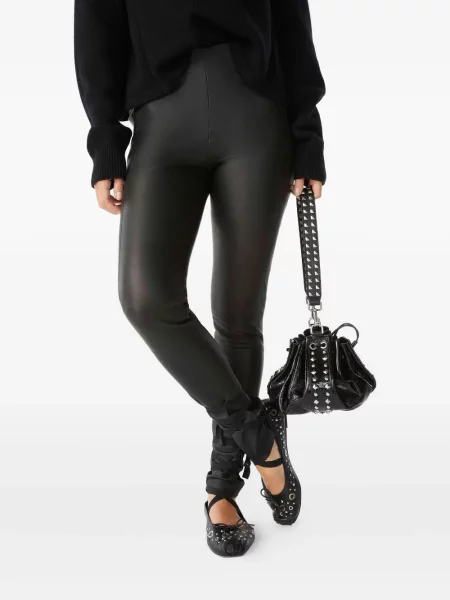 Leggings Ba&sh din piele negru