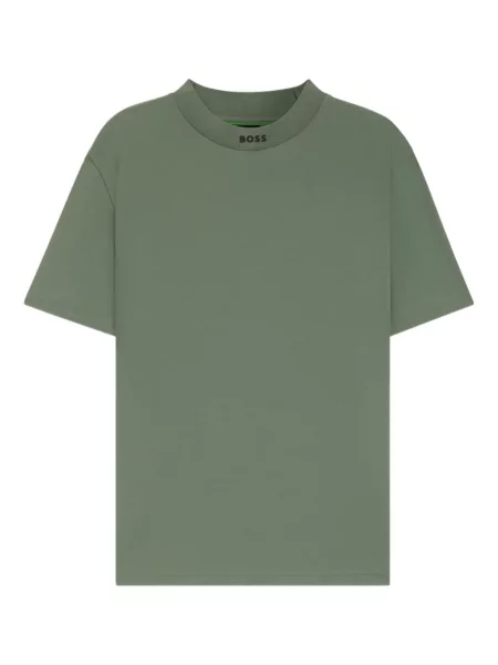 Tricou Boss cu decolteu rotund verde